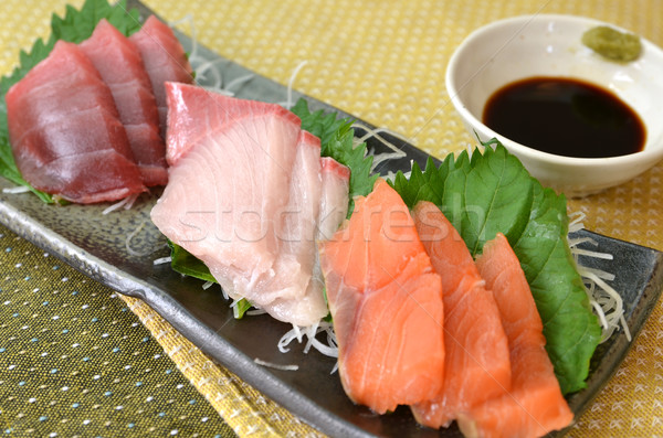 Fresh sashimi Stock photo © YUGOKYOGO