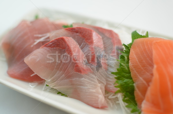 Fresco sashimi quadro japonês tradicional pratos Foto stock © YUGOKYOGO