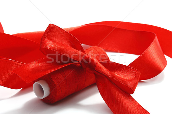 Red bow and threads Stock photo © yul30