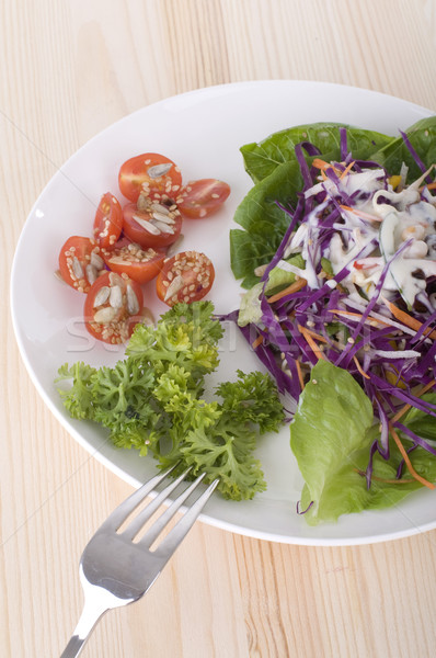 Salada tiro legumes saúde tabela Foto stock © yuliang11