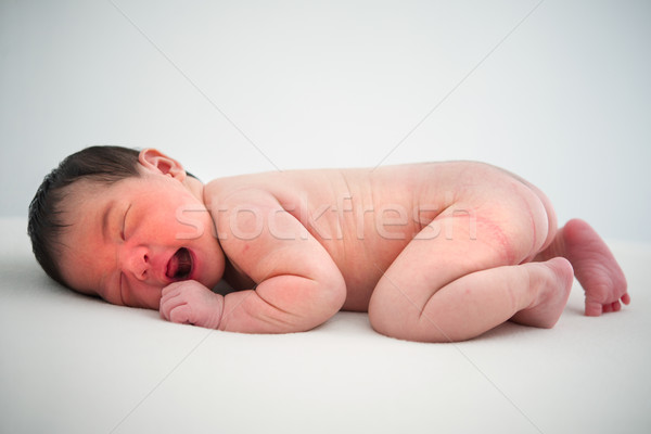 asian chinese newborn baby girl that is less than 7 days old Stock photo © yuliang11