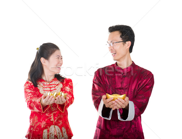 young chinese new year couple Stock photo © yuliang11