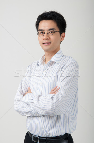 Asia masculina hombre de negocios negocios hombre luz Foto stock © yuliang11