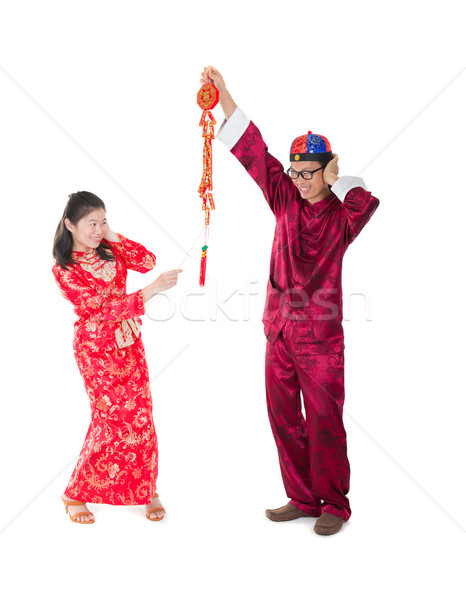 chinese new year family Stock photo © yuliang11