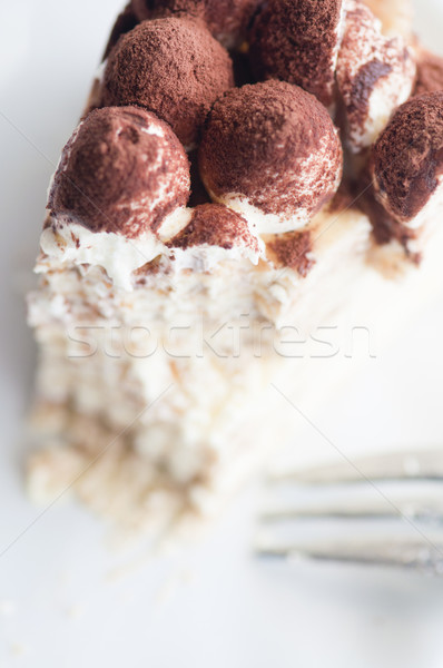 half eaten tiramisu Stock photo © yuliang11