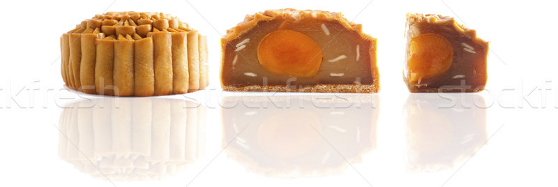 various chinese mooncakes with isolated white background Stock photo © yuliang11