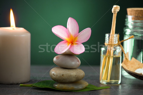 Close up view of spa theme objects Stock photo © yuliang11