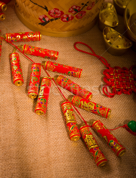 gong xi fa cai , traditional chinese new year items Stock photo © yuliang11