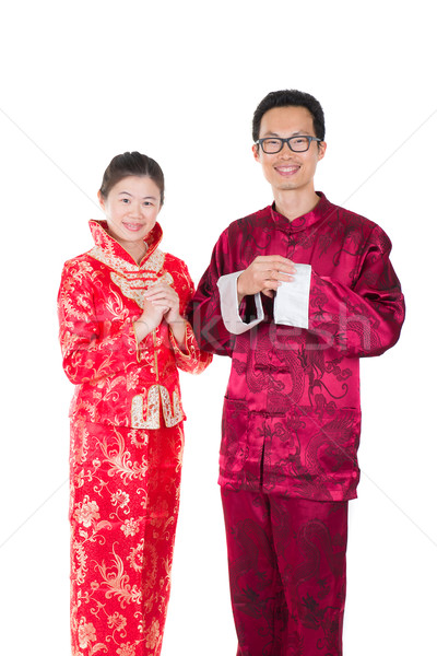 young chinese new year couple Stock photo © yuliang11