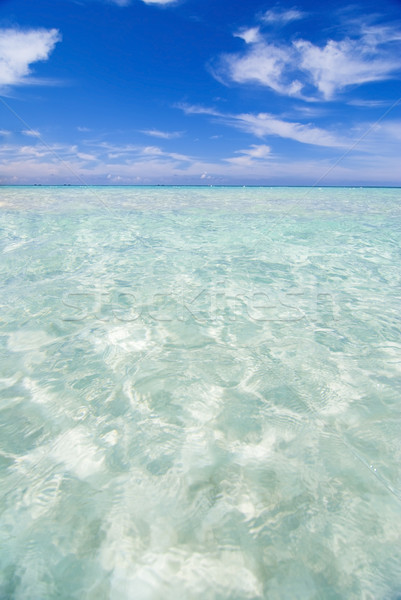 Blauw water eiland achtergrond schoonheid zomer Stockfoto © yuliang11