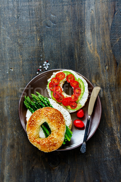 Healthy veggie breakfast Stock photo © YuliyaGontar