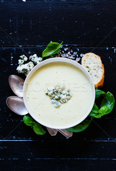 Lecker Sahne Suppe home gekocht Stock foto © YuliyaGontar