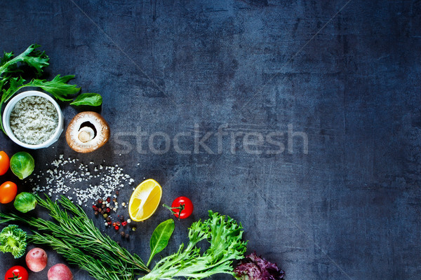 Kolorowy przyprawy warzyw świeże zioła zdrowych Zdjęcia stock © YuliyaGontar