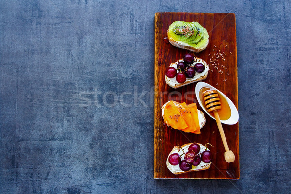 Breakfast toast pieces Stock photo © YuliyaGontar