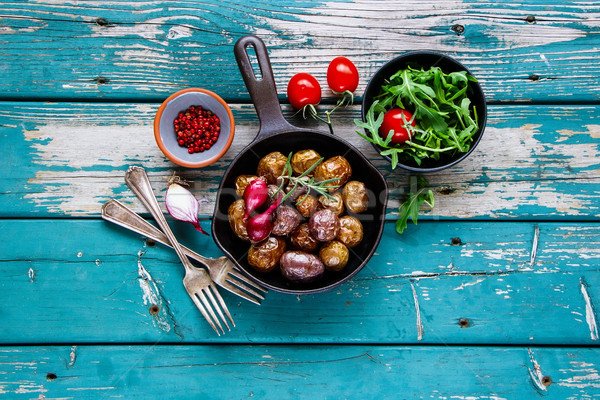 Delicious dinner table Stock photo © YuliyaGontar