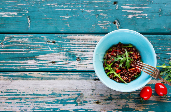 Salad with quinoa Stock photo © YuliyaGontar