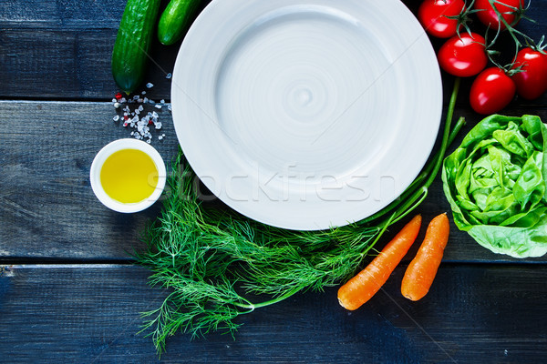 Vegan diéta főzés közelkép friss zöldségek ízletes Stock fotó © YuliyaGontar