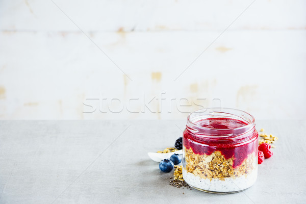 Tasty berry smoothie Stock photo © YuliyaGontar