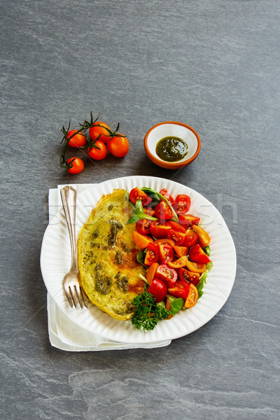 ストックフォト: トマト · サラダ · 健康 · 朝食 · ダイエット · ランチ