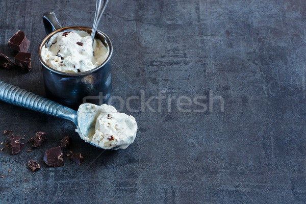 Chocolate ice cream Stock photo © YuliyaGontar
