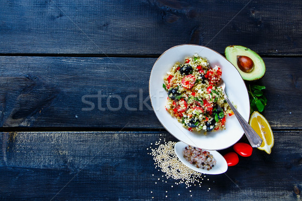 Healthy quinoa salad Stock photo © YuliyaGontar