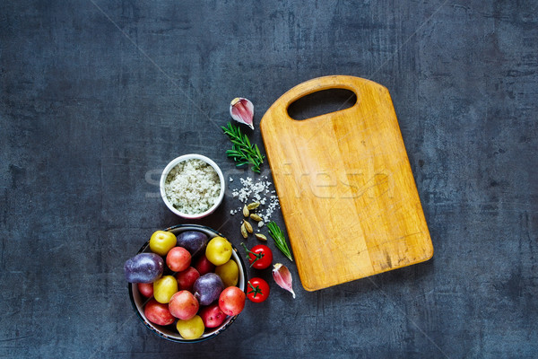 Vers organisch groenten koken lege vintage Stockfoto © YuliyaGontar