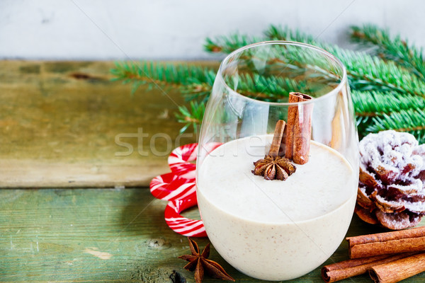 Tradizionale inverno vetro latte rum Foto d'archivio © YuliyaGontar