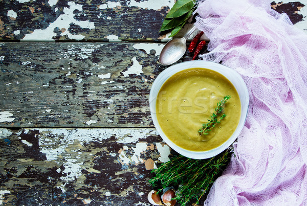 [[stock_photo]]: Légumes · crème · soupe · haut · vue · délicieux