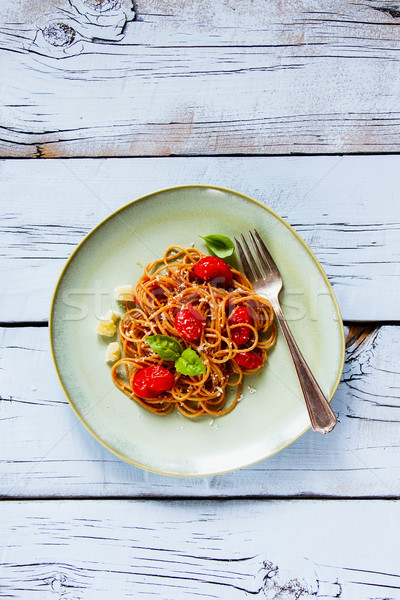 Italian Pasta Spaghetti Stock photo © YuliyaGontar