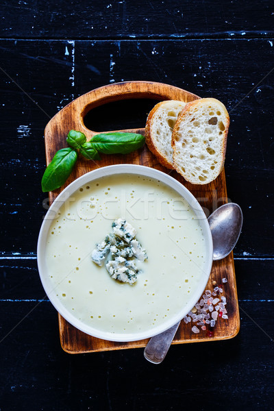 Lecker Sahne Suppe home gekocht gelb Stock foto © YuliyaGontar