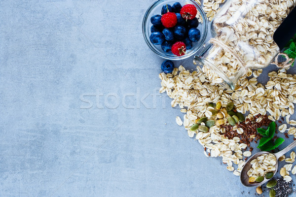 Healthy breakfast composition Stock photo © YuliyaGontar