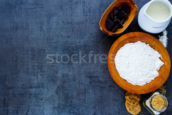 Making chocolate cookies Stock photo © YuliyaGontar