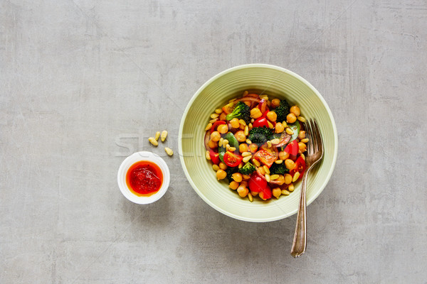 Vegan salad bowl Stock photo © YuliyaGontar