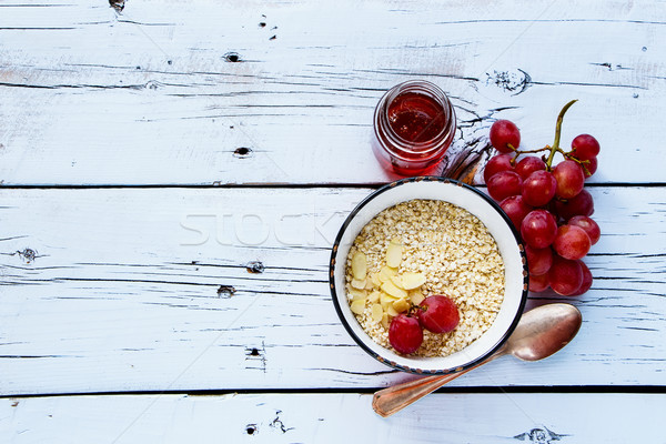 Quinoa flakes for breakfast Stock photo © YuliyaGontar
