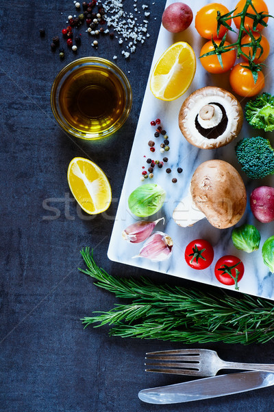 Various spices and vegetables Stock photo © YuliyaGontar