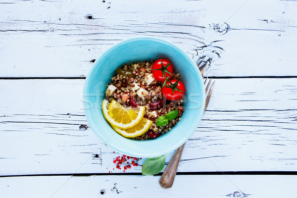 Healthy salad with quionoa Stock photo © YuliyaGontar