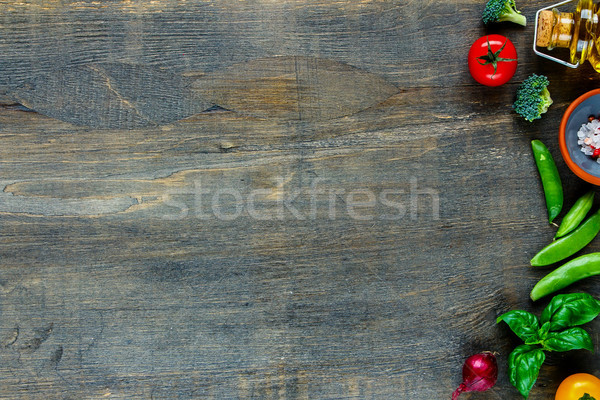 Stock photo: Assortment raw ingredients