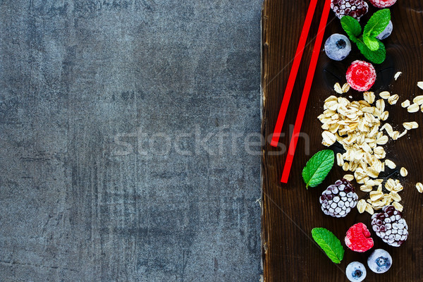Healthy ingredients for smoothie Stock photo © YuliyaGontar
