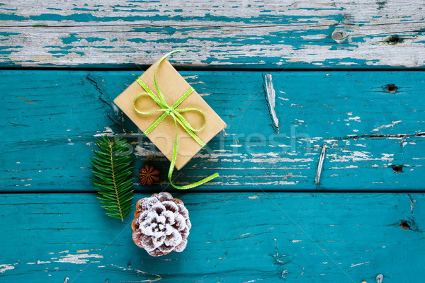 Stock photo: Christmas gift or present