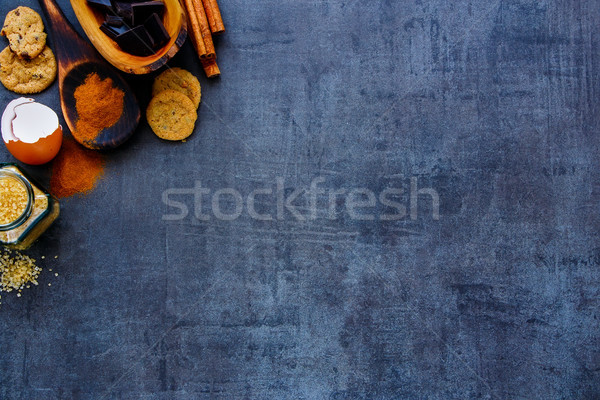 Making chocolate cookies Stock photo © YuliyaGontar