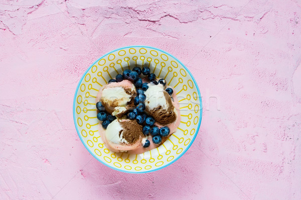 Ice cream in bowl Stock photo © YuliyaGontar