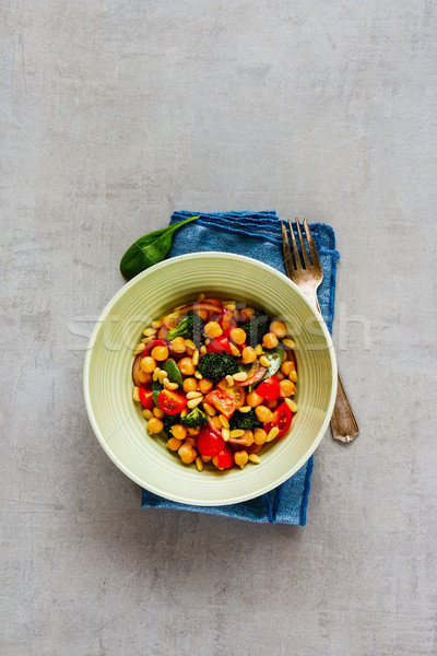 Vegan salad bowl Stock photo © YuliyaGontar