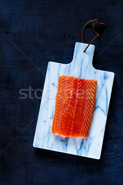 Fresh raw salmon Stock photo © YuliyaGontar