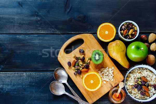 Table with healthy breakfast Stock photo © YuliyaGontar