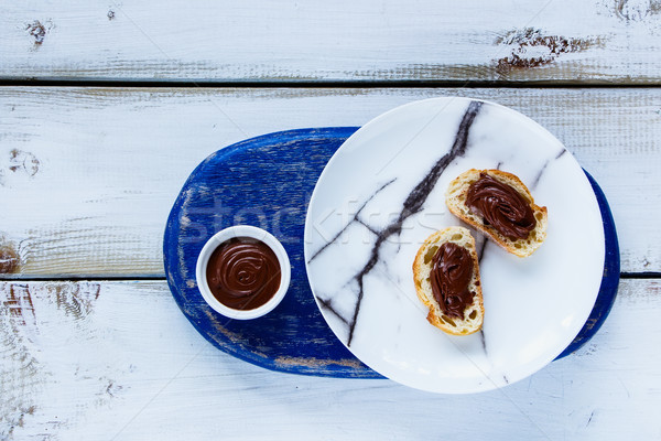 Sweet dessert sandwiches déjeuner français baguette [[stock_photo]] © YuliyaGontar