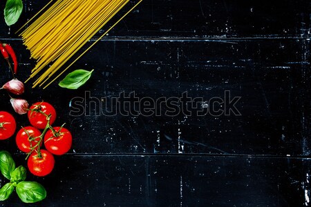 Food background on wood Stock photo © YuliyaGontar