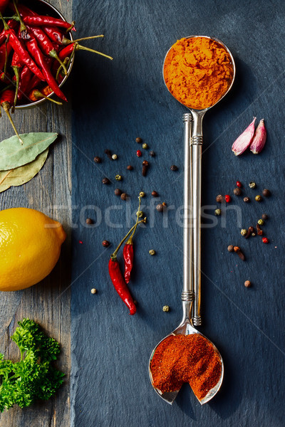 Bright spices Stock photo © YuliyaGontar