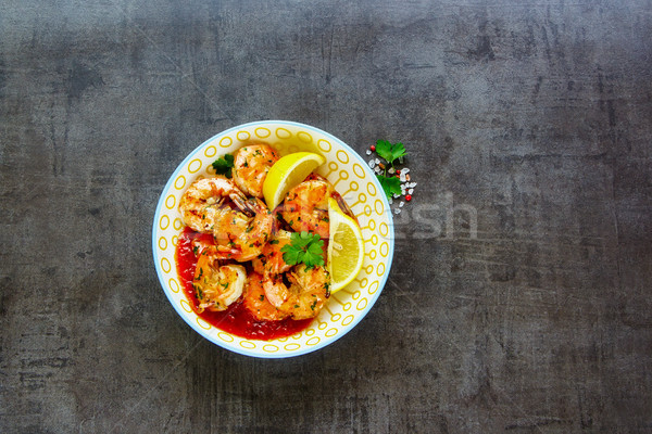 Grilled Prawn Shrimp Stock photo © YuliyaGontar