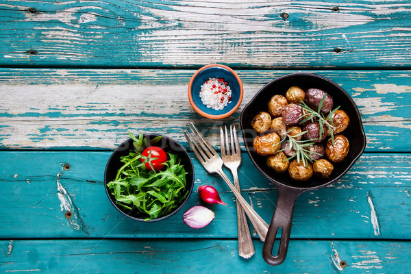 Delicious dinner table Stock photo © YuliyaGontar