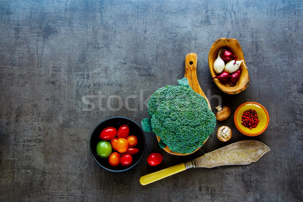 Stock photo: Flat-lay of ingredients